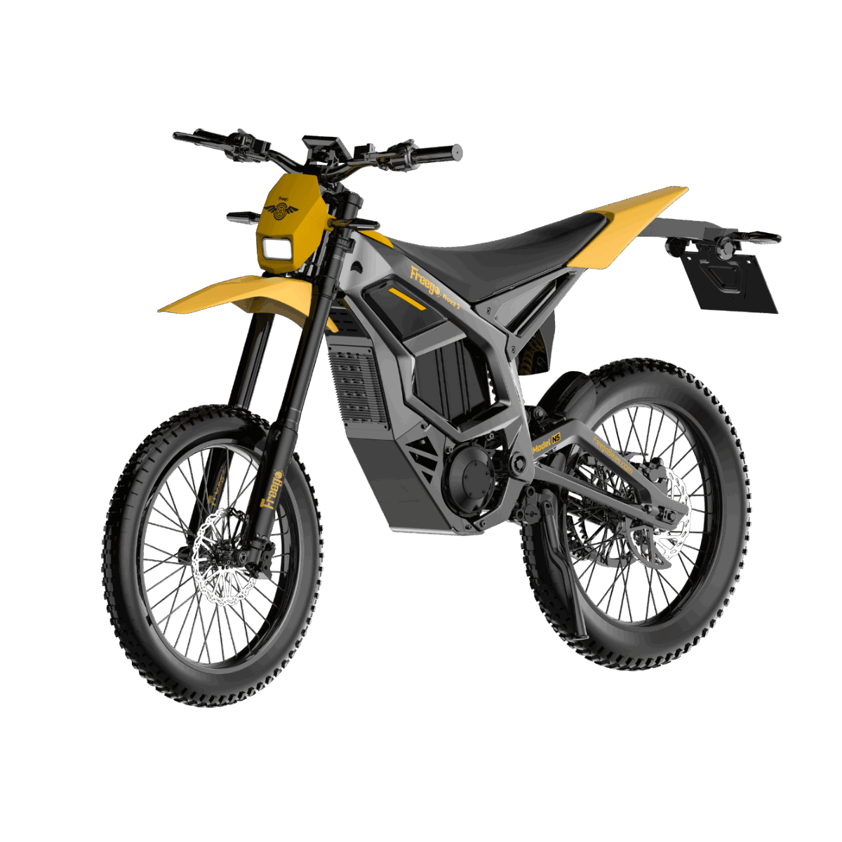 Freego Nova 5 dirt eBike, transparent background